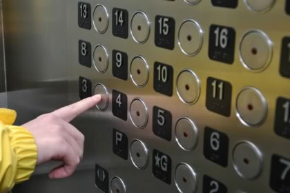 Building elevator keypad